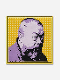 Self-Portrait Embroidery (Purple & Yellow)